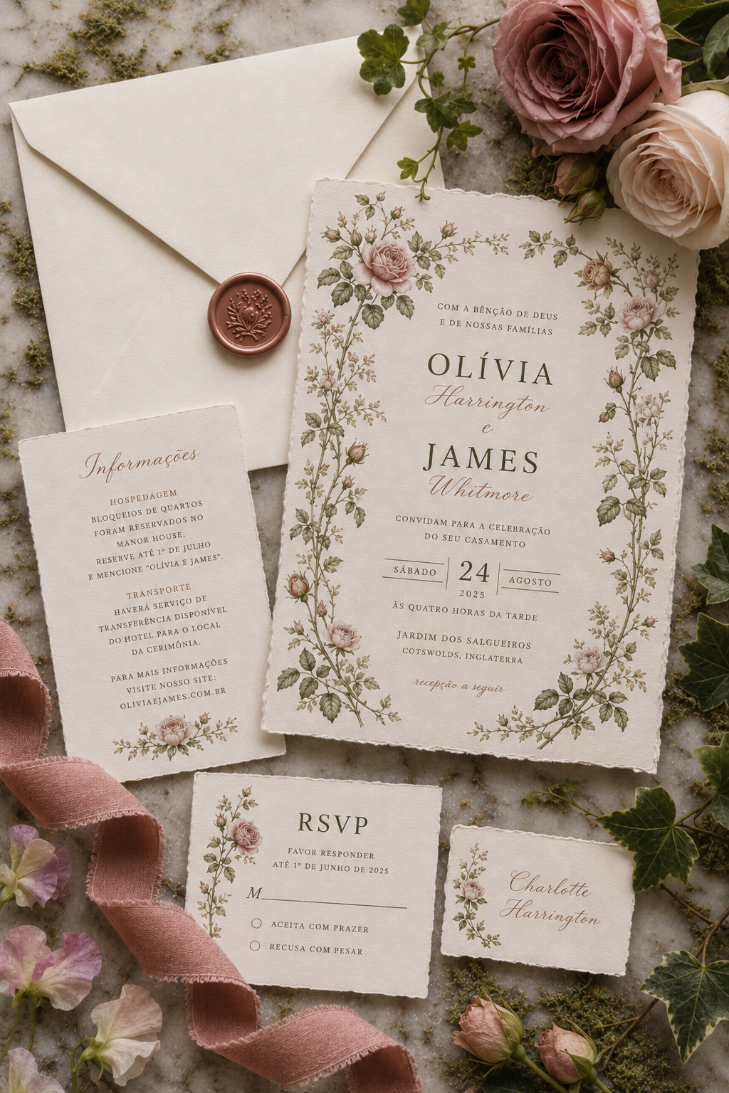Tema english garden · Olivia & James